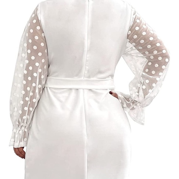 SHEIN bride to be shower dress plus size 2XL ivory - Picture 8 of 9